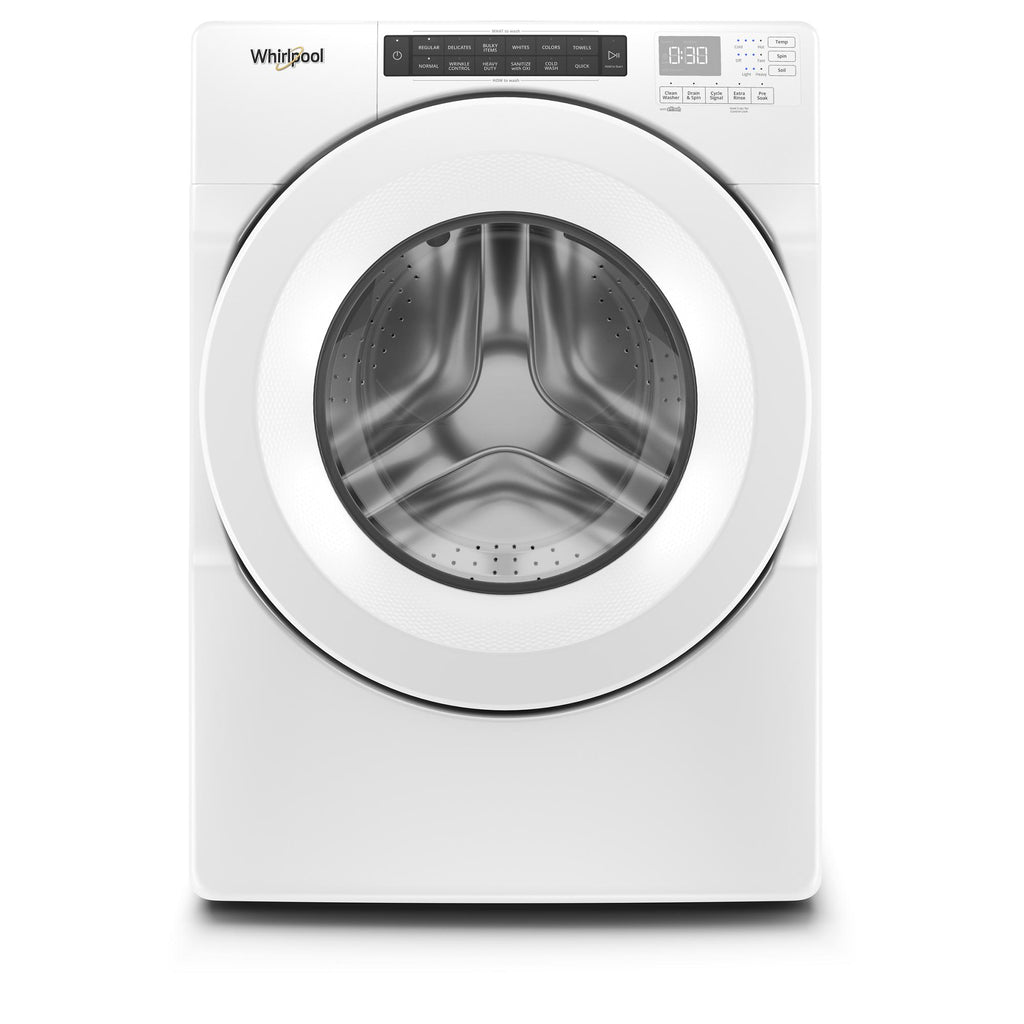 5.0 cu.ft I.E.C. Closet-Depth Front Load Washer with Intuitive Controls - White