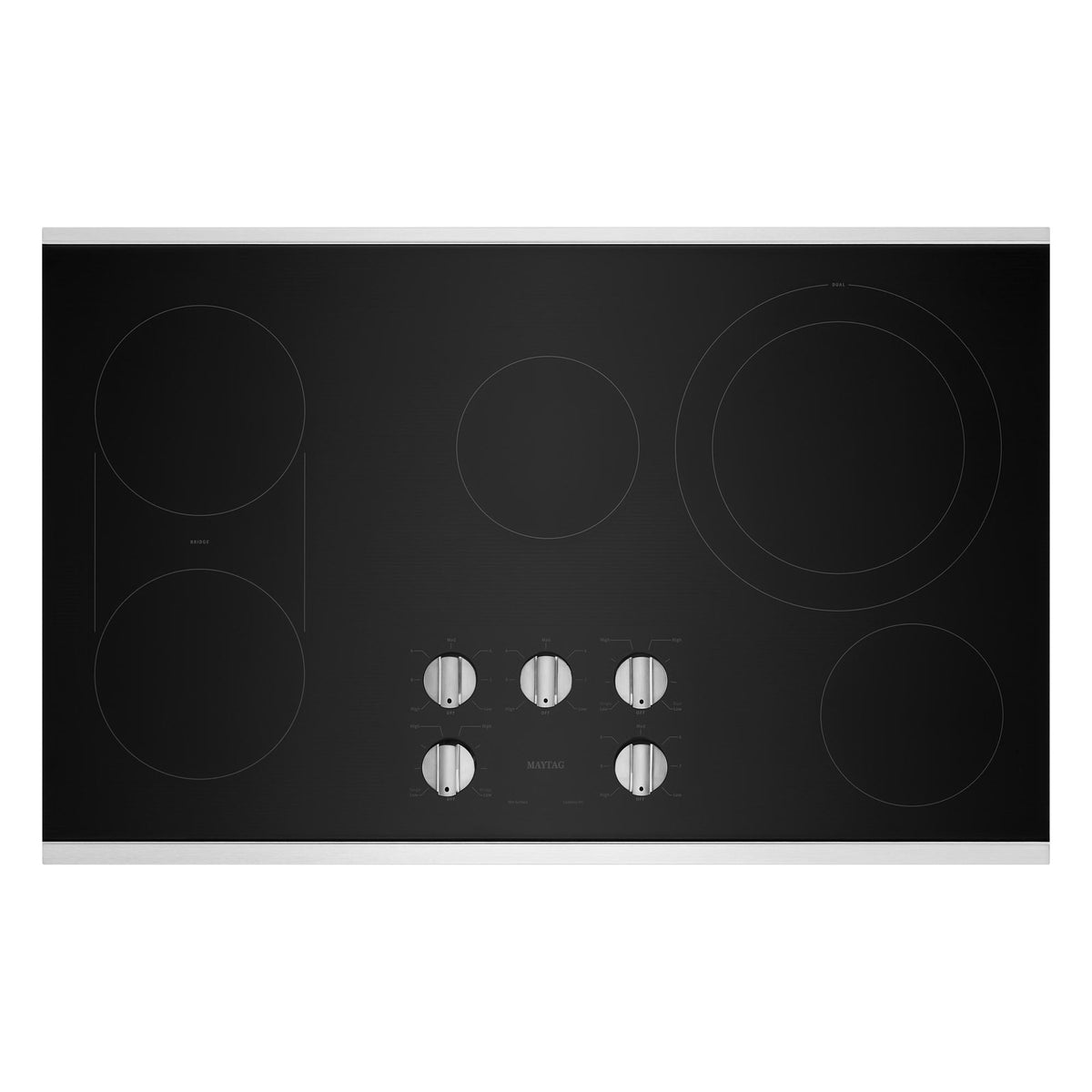Maytag MEC8836HS 36-Inch Electric Cooktop with Reversible Grill and Griddle