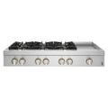 JennAir JGCP548HL 48" RISE™ Gas Professional-Style Rangetop with Chrome-Infused Griddle