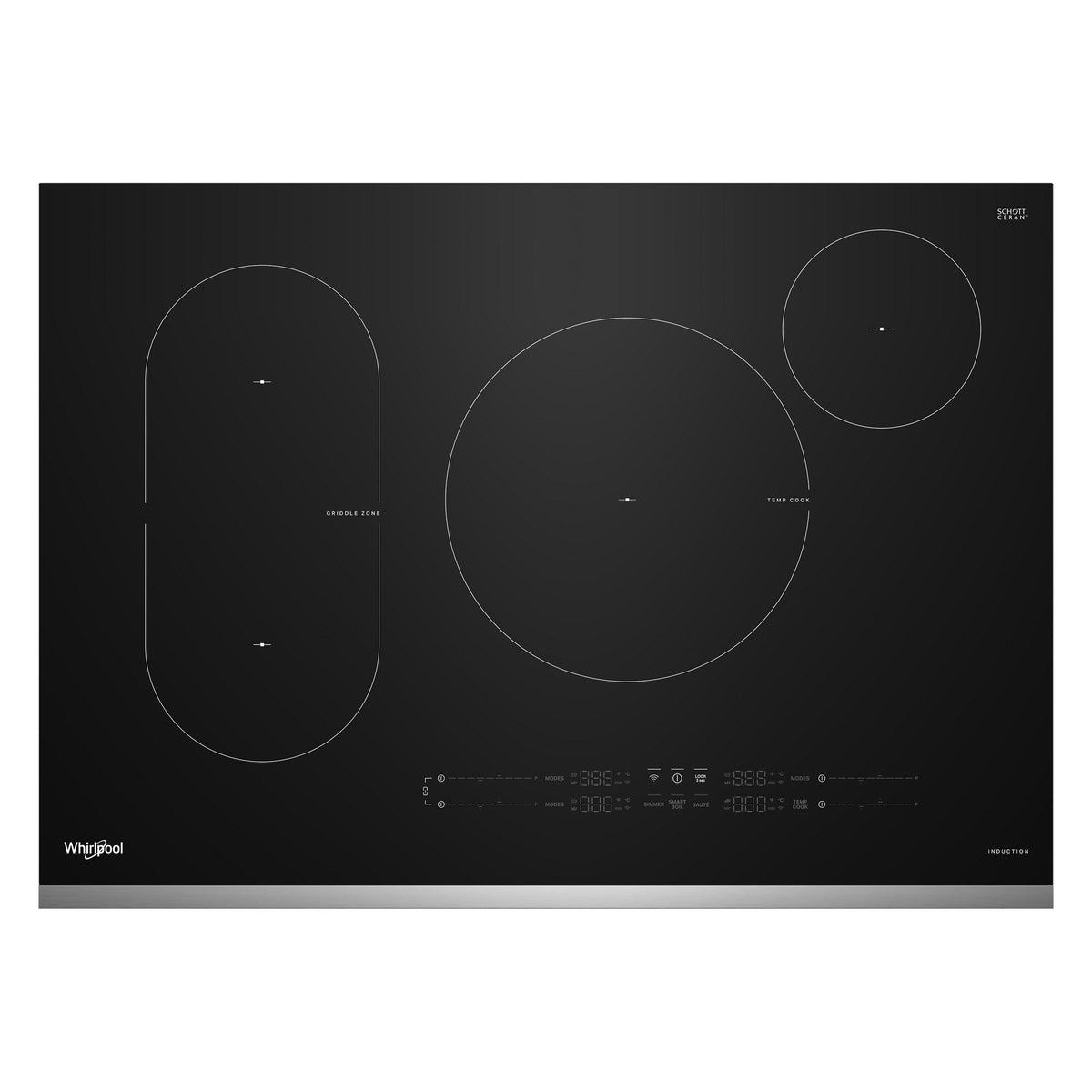 Whirlpool WCIT7030SS 30-Inch Intelligent Induction Cooktop