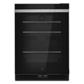 NOIR™ 24" Under Counter Glass Door Refrigerator, Right Swing