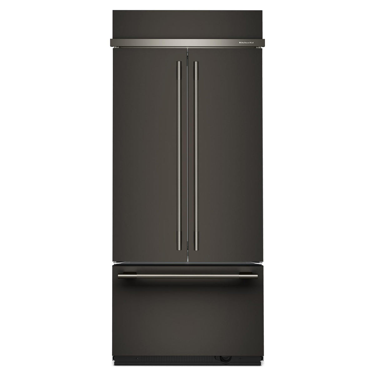 KitchenAid KBFN536SBE 20.8 Cu. Ft. 36" Built-In French Door Bottom Mount Refrigerator with Platinum Interior