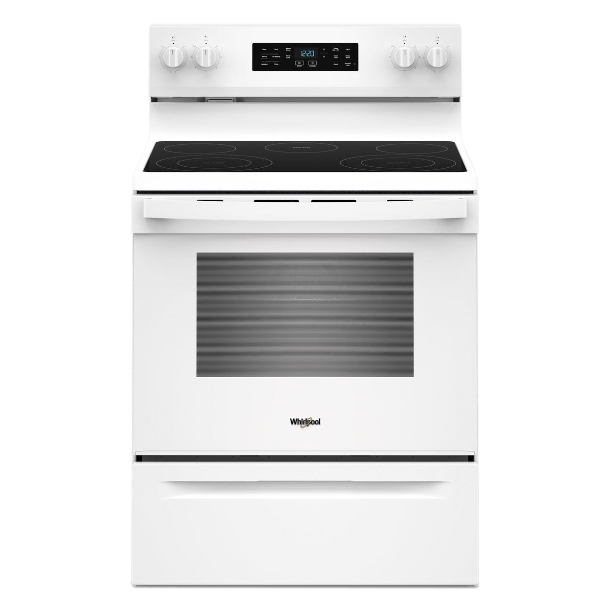 Whirlpool YWFES4530SW 30-inch Electric Range with Air Cooking Technology