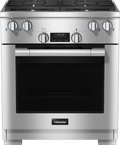 Miele HR 1724-3 G DF 30" Range in Dual Fuel Model with DirectSelect