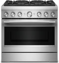 KitchenAid KFDS936SSS 36-Inch 6 Burner Commercial-Style Dual Fuel Range