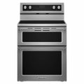 KitchenAid YKFED500ESS 30-Inch 5-Element Electric Double Oven Convection Range