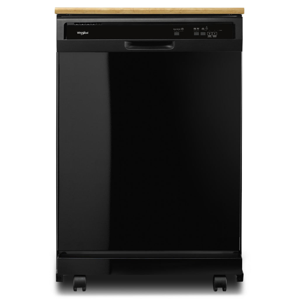 Heavy-Duty Dishwasher with 1-Hour Wash Cycle - Black