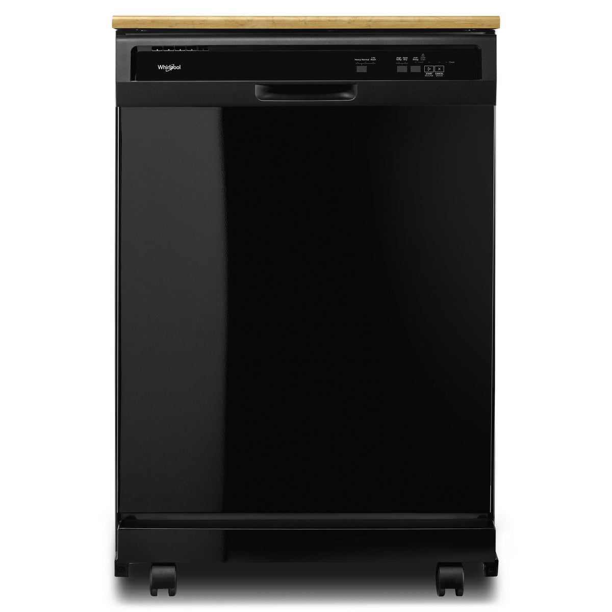 Heavy-Duty Dishwasher with 1-Hour Wash Cycle - Black