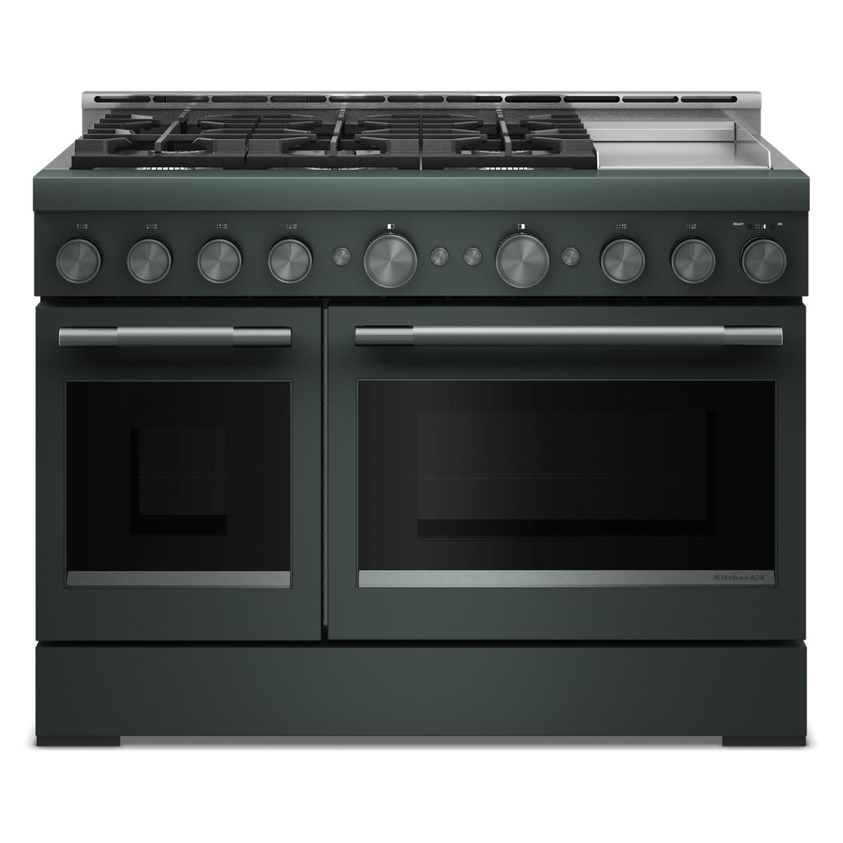 KitchenAid KFGD948SJP 48-Inch 6 Burner Commercial-Style Gas Range with Griddle