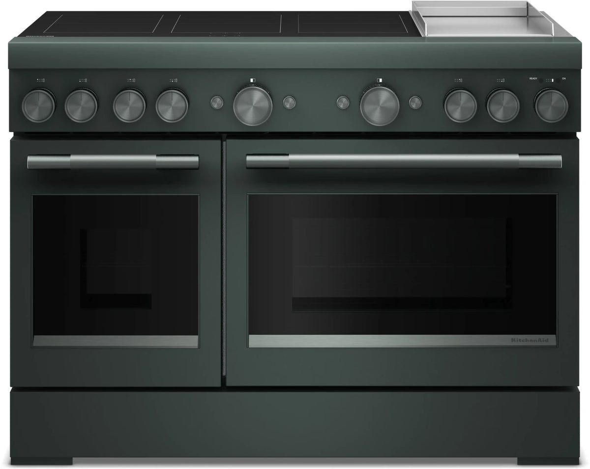 KitchenAid KFID948SJP 48-Inch 6-Element Induction Commercial-Style Range with Griddle