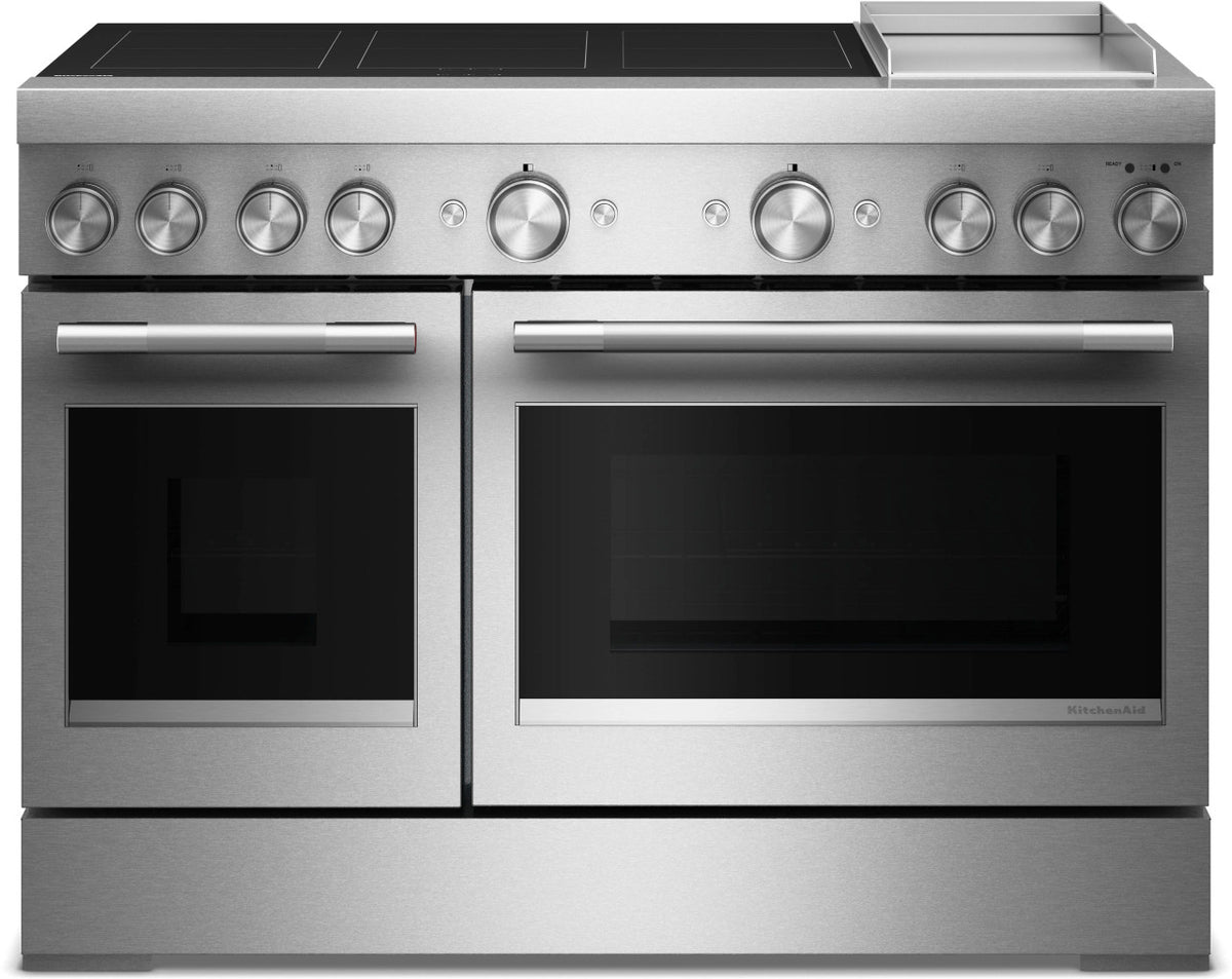 KitchenAid KFID948SSS 48-Inch 6-Element Induction Commercial-Style Range with Griddle