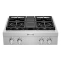 KitchenAid KCGC500JSS 30'' 4-Burner Commercial-Style Gas Rangetop