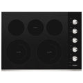 Whirlpool WCE77US0HS 30-inch Ceramic Glass Cooktop with Dual Elements