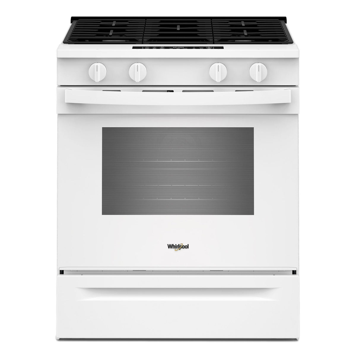 30-inch Gas Smart Range with Air Cooking Technology and Steam Clean - White