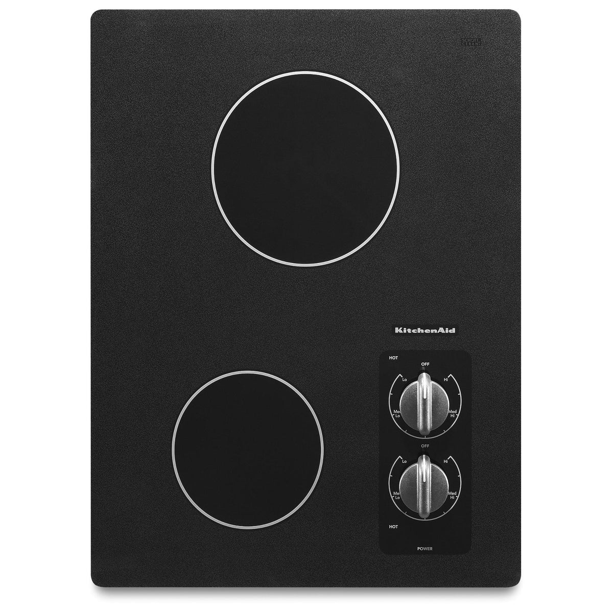 15" Electric Cooktop with 2 Radiant Elements