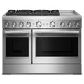 KitchenAid KFDD948SSS 48-Inch 6 Burner Commercial-Style Dual Fuel Range with Griddle