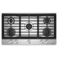 KitchenAid KCGK336SSS Gas-on-Metal Cooktop with 5 Burners and Edge-to-Edge Cast-Iron Grates