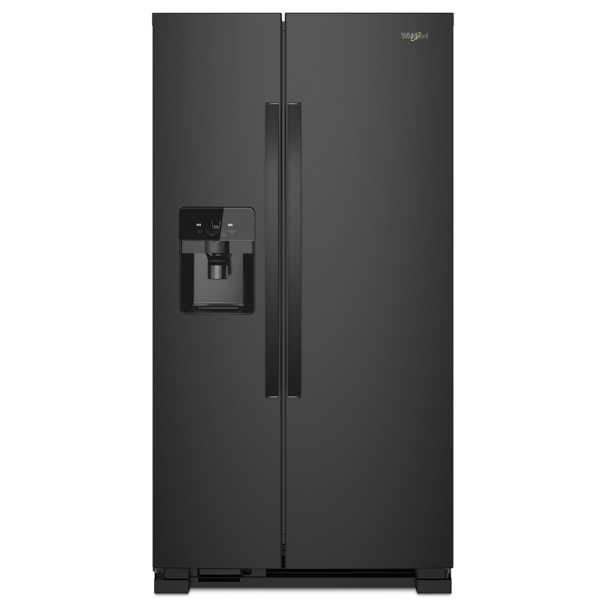33-inch Wide Side-by-Side Refrigerator - 21 cu. ft. - Black