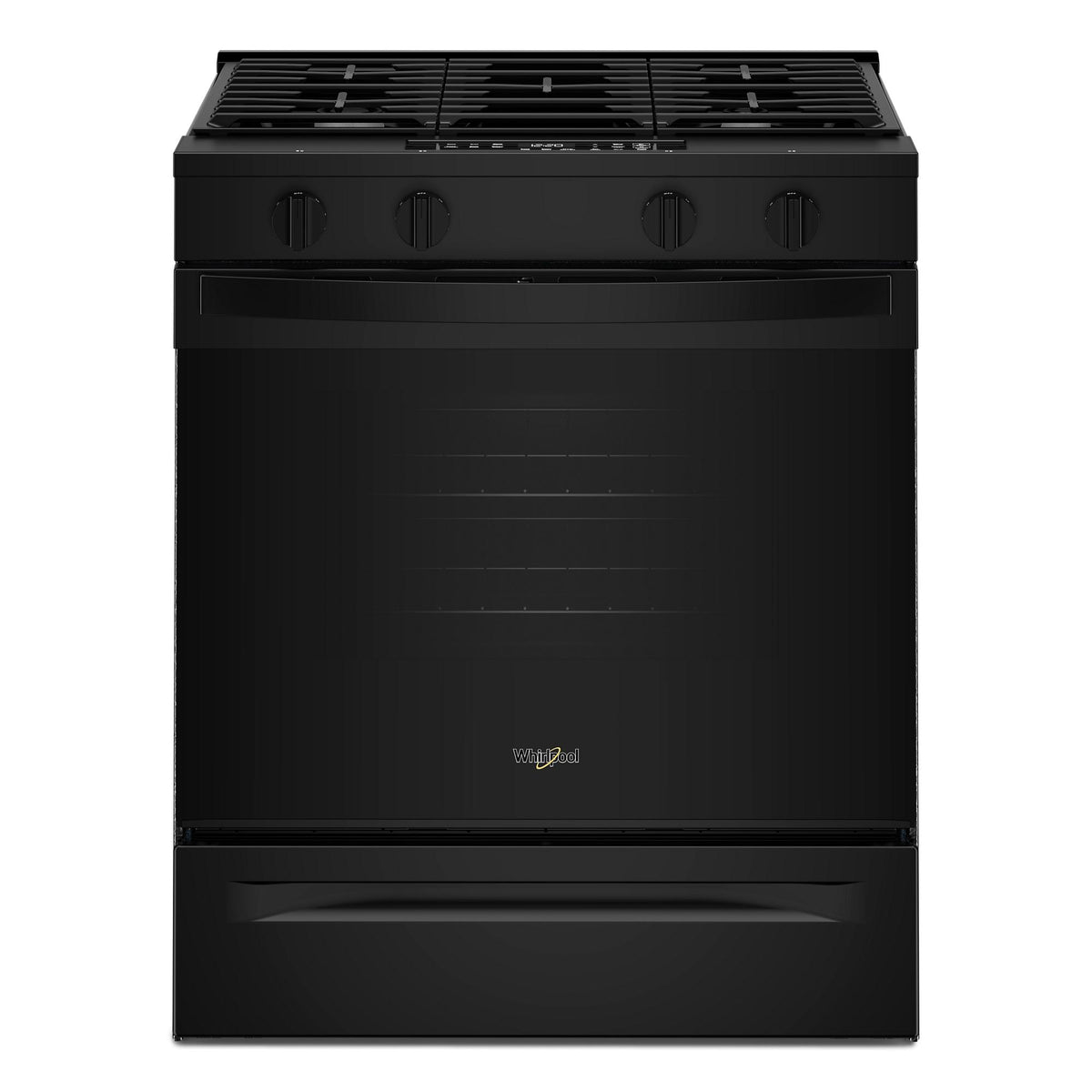 30-inch Gas Smart Range with No Preheat Mode and Steam Clean - Black