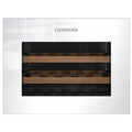 Liebherr HWgw 1803 18-bottle built-in wine cabinet in white glass
