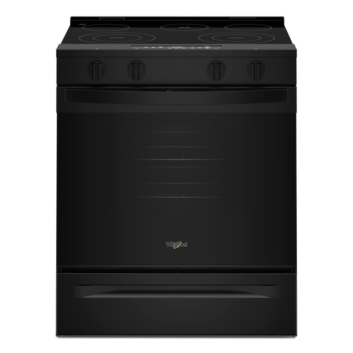 30-inch Electric Smart Range with No Preheat Mode and Steam Clean - Black