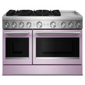KitchenAid KFDD948SWF 48-Inch 6 Burner Commercial-Style Dual Fuel Range with Griddle