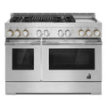JennAir JGRP748HL 48" RISE™ Gas Professional-Style Range with Chrome-Infused Griddle and Infrared Grill