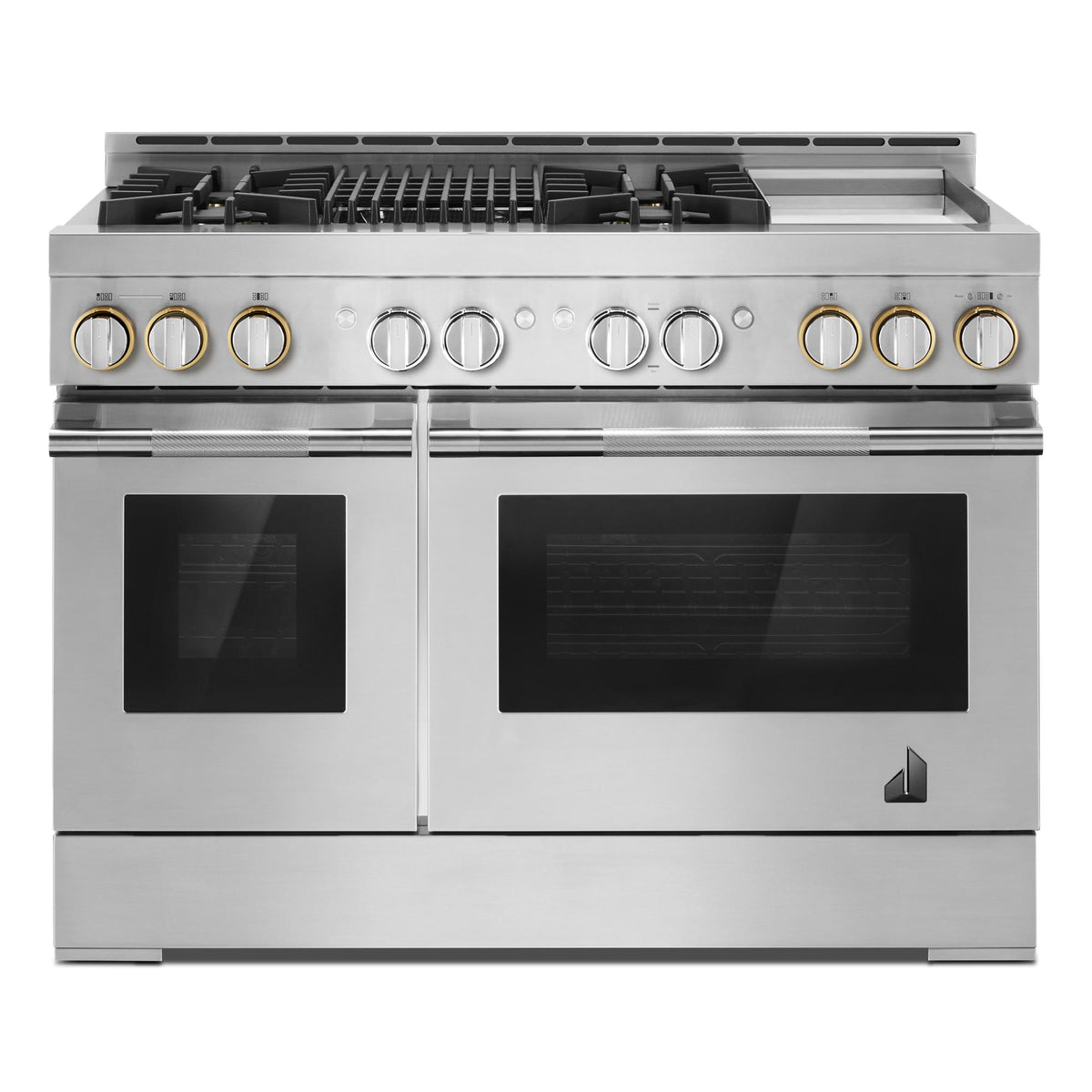 JennAir JGRP748HL 48" RISE™ Gas Professional-Style Range with Chrome-Infused Griddle and Infrared Grill