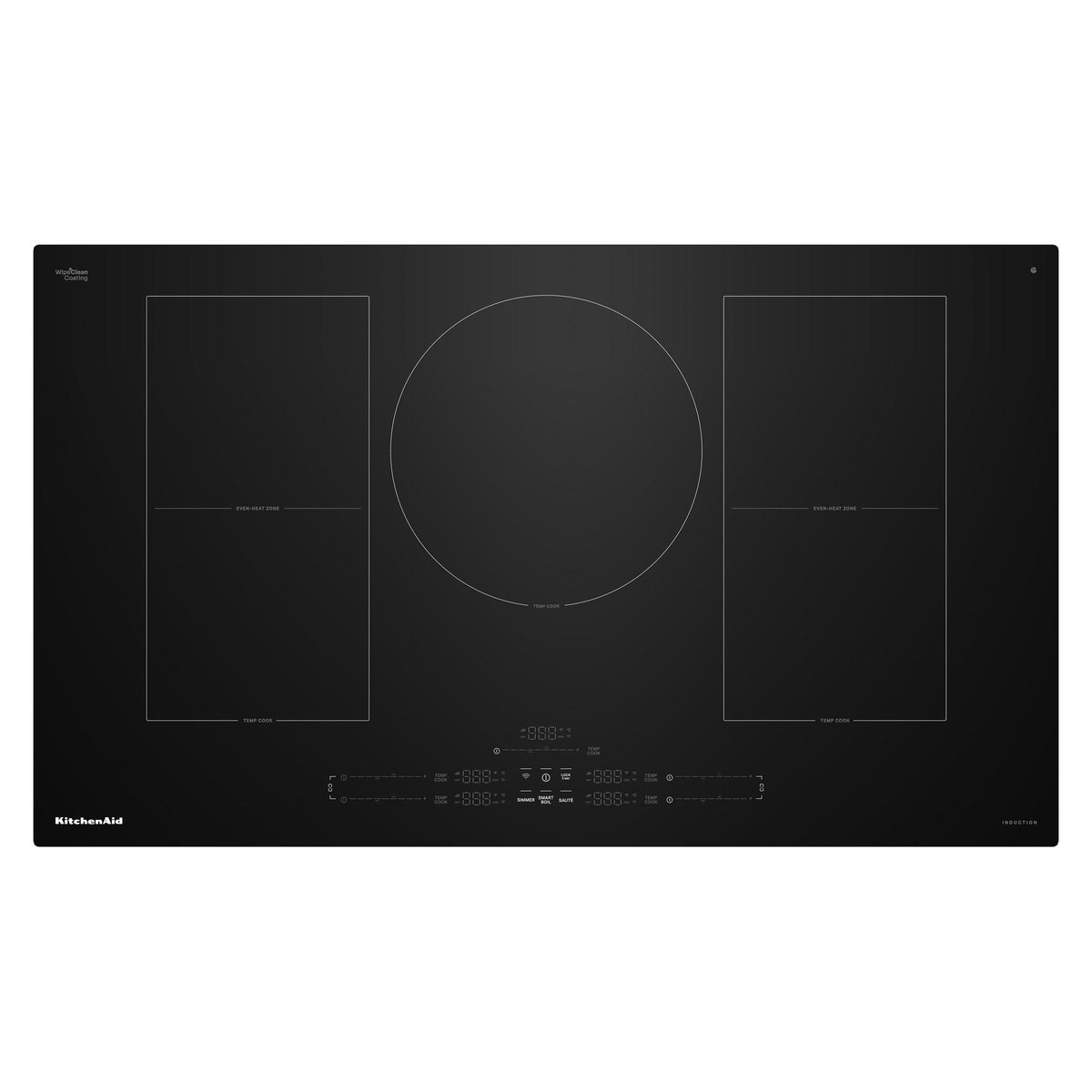 36" Temp Cook™ Induction Cooktop with 5 Cooking Zones - Black