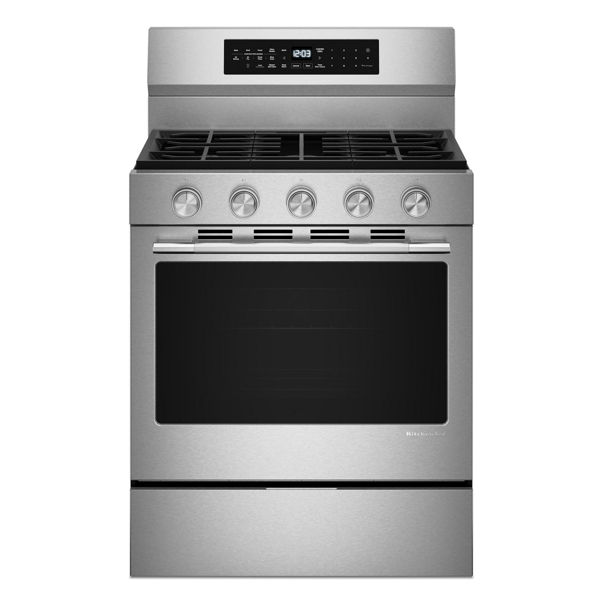 KitchenAid KFGS530SPS 5.0 Cu. Ft. Smart Freestanding Gas Range