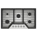 Whirlpool WCGK7036PS 36-inch Gas Cooktop with Fifth Burner