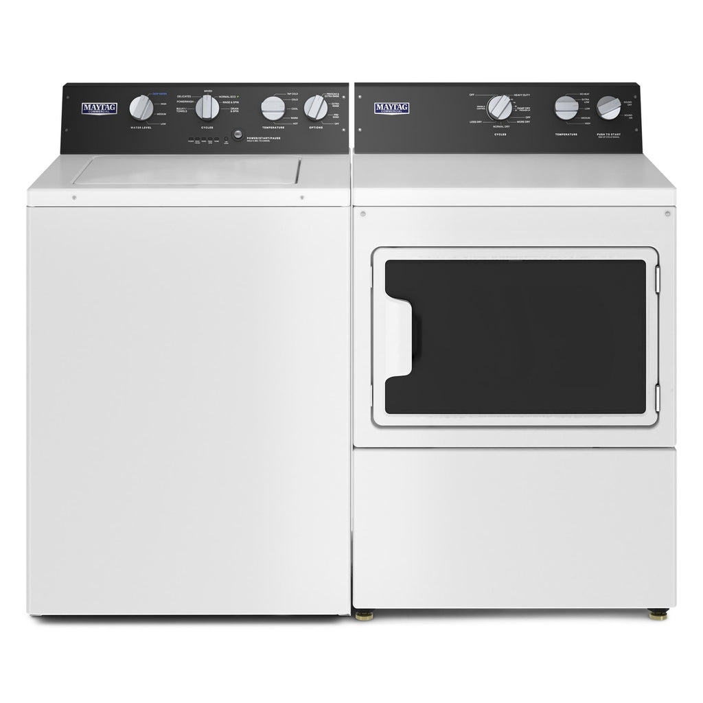 Commercial-Grade Residential Dryer - 7.4 cu. ft. - White
