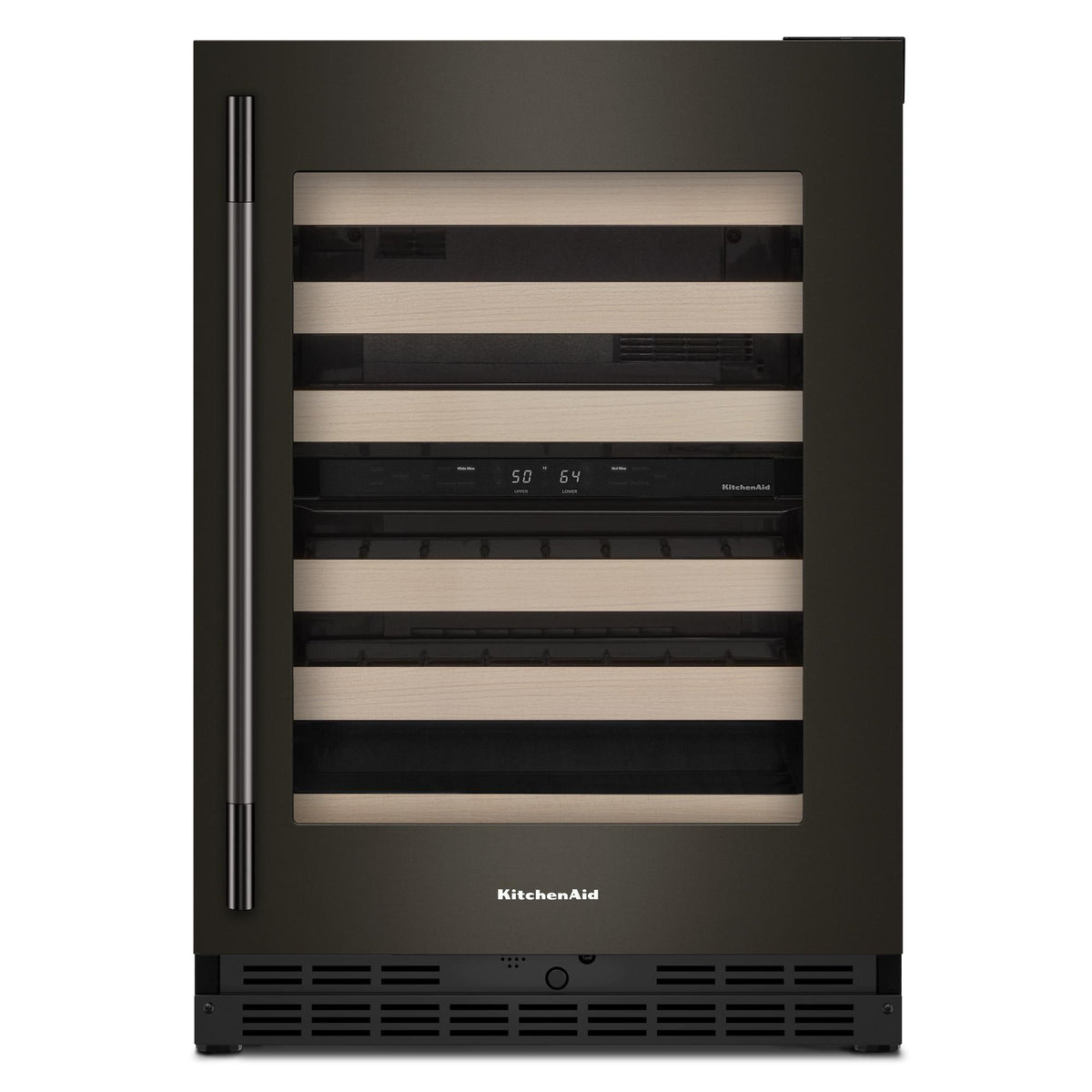 KitchenAid KUWR524SBE 24" Undercounter Wine Cellar with Wood-Front Racks