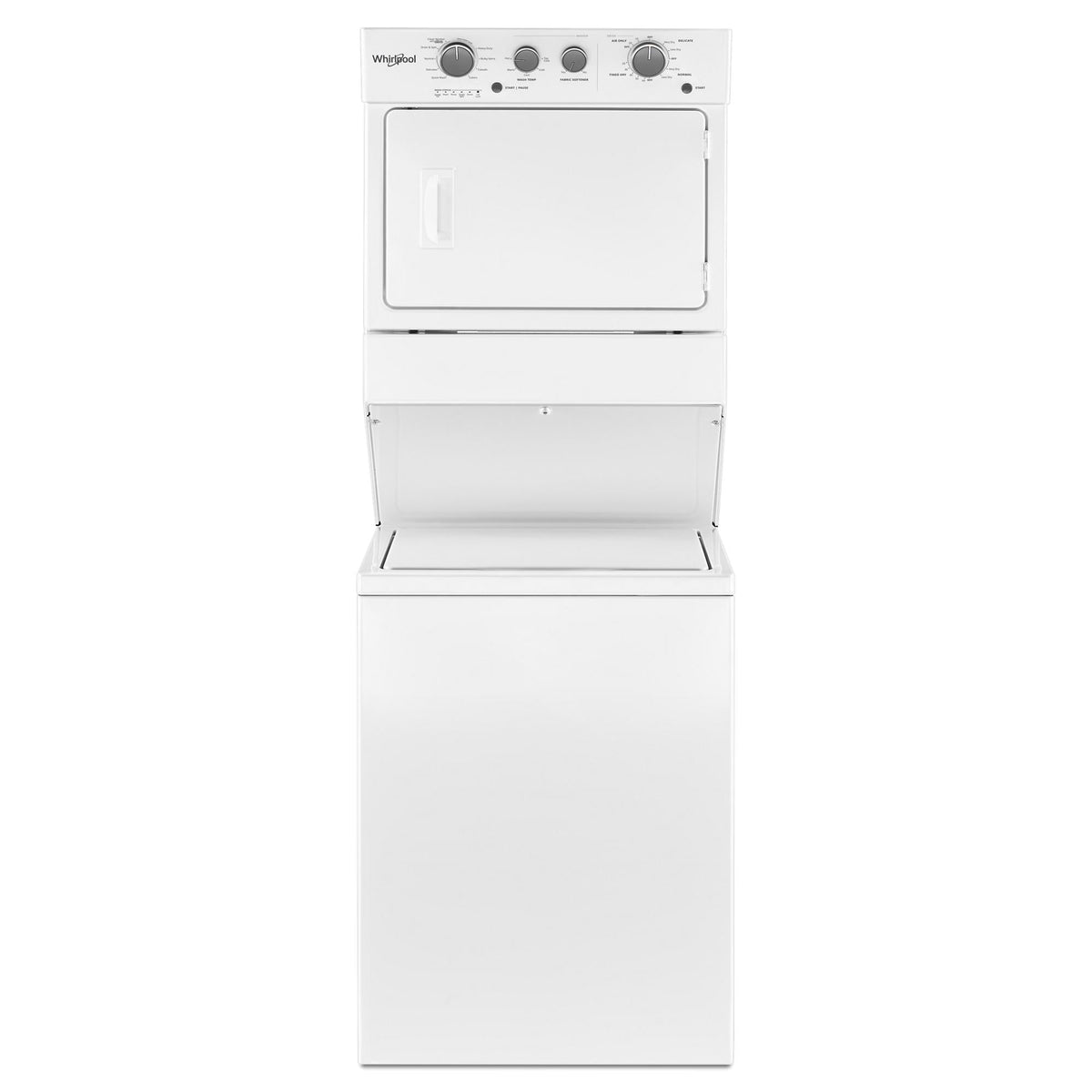 4.0 cu.ft I.E.C. Electric Stacked Laundry Center 9 Wash cycles and AutoDry™