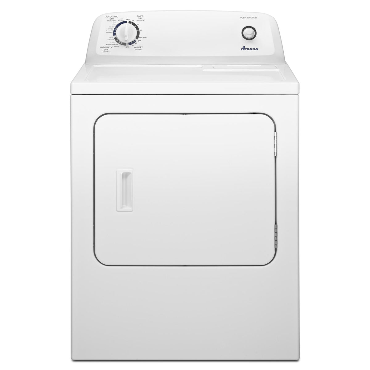 Amana® 6.5 cu. ft. Top-Load Electric Dryer with Automatic Dryness Control - White