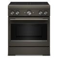 KitchenAid KFIS930SBE 30-Inch 4-Element Induction Commercial-Style Range with Air Fry