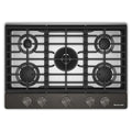 KitchenAid KCGK530SBE Gas-on-Metal Cooktop with Integrated Wok Grate and CookShield™ Finish