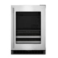 KitchenAid KUBR524SSB 24" Beverage Center with Glass Door and Metal-Front Racks