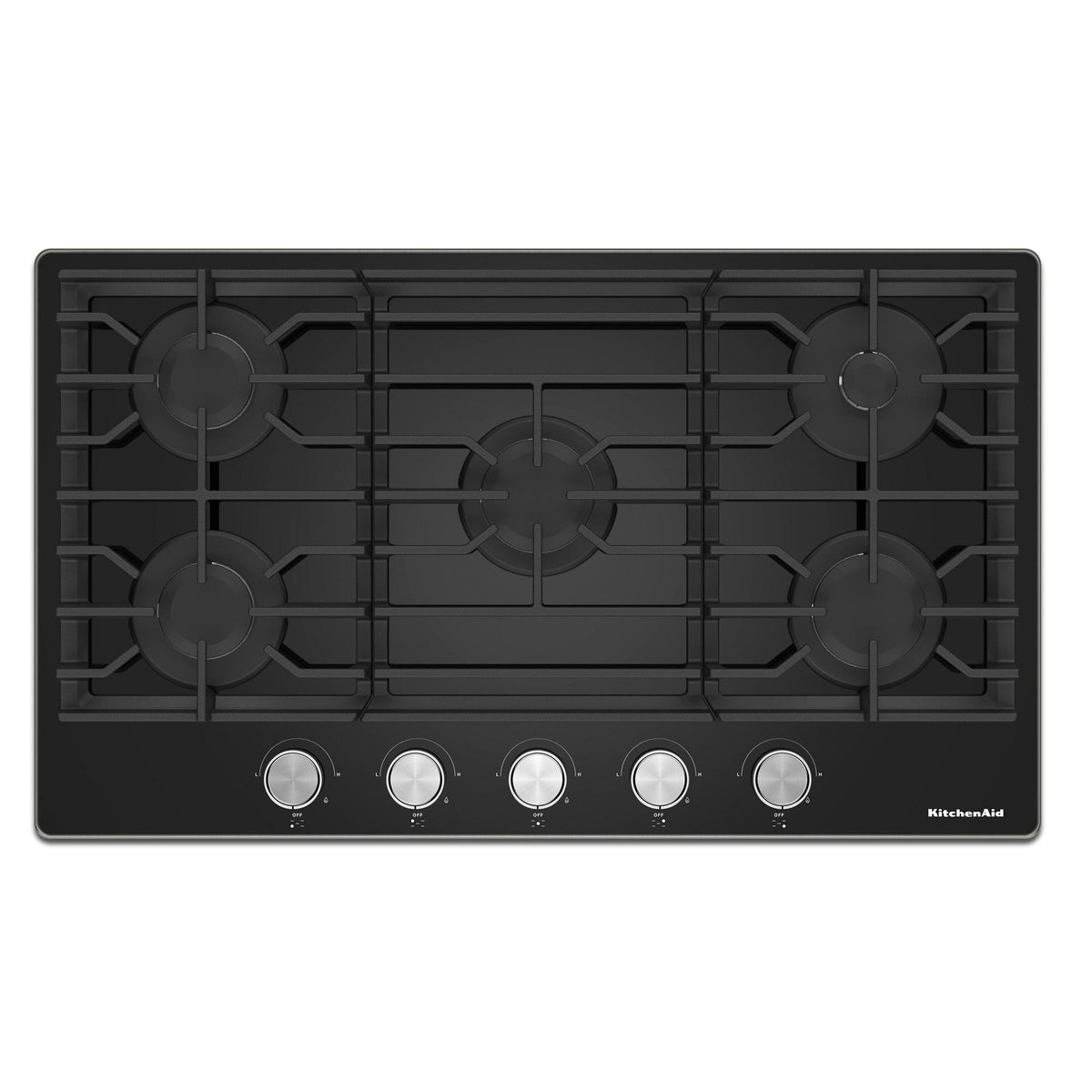 36" Gas-on-Glass Cooktop - Black