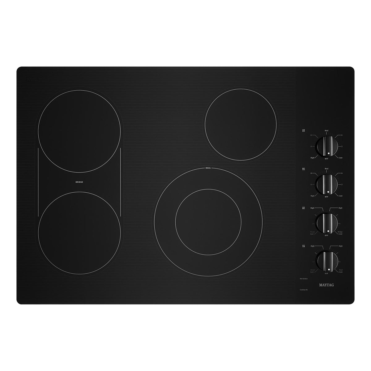 30-Inch Electric Cooktop with Reversible Grill and Griddle - Black