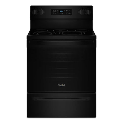 30-inch Energy Star Electric Range with Air Cooking Technology, No Preheat Air Fry and Air Baking and Self Clean - Black
