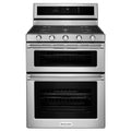 KitchenAid KFGD500ESS 30-Inch 5 Burner Gas Double Oven Convection Range