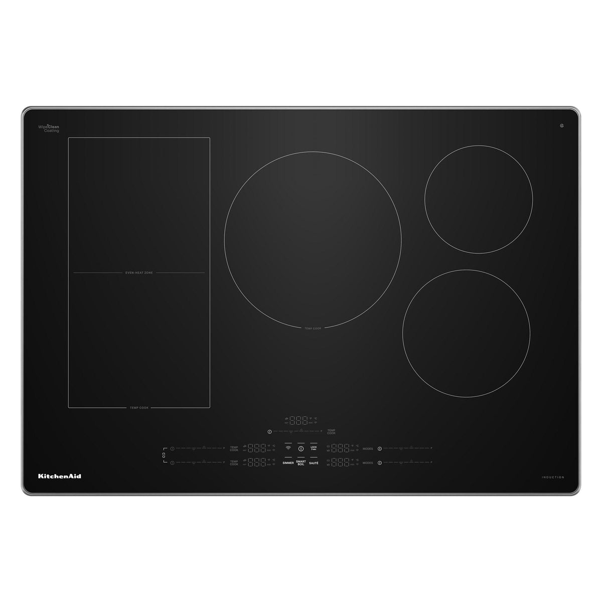 KitchenAid KCIT730SSS 30" Temp Cook™ Induction Cooktop with 5 Cooking Zones