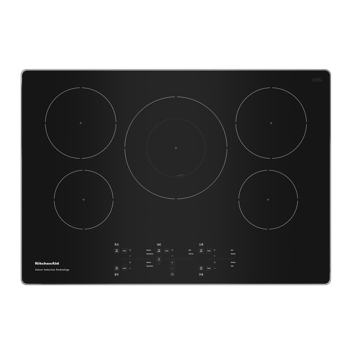 KitchenAid KCIG550JSS 30-Inch 5-Element Sensor Induction Cooktop