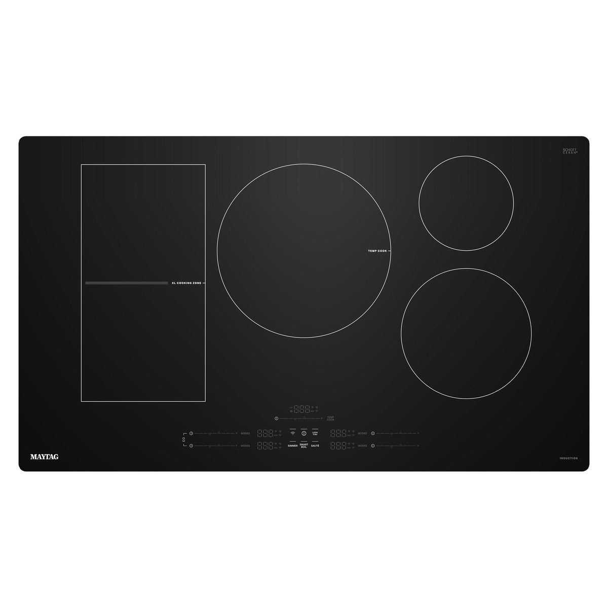 36-Inch Wide Induction Cooktop with Power Boost - Black