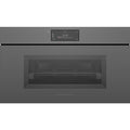 Fisher & Paykel OS30NMUNG3 30" Minimal Grey Compact Combination Steam Oven, 6.8" Touch Display, Handle-less