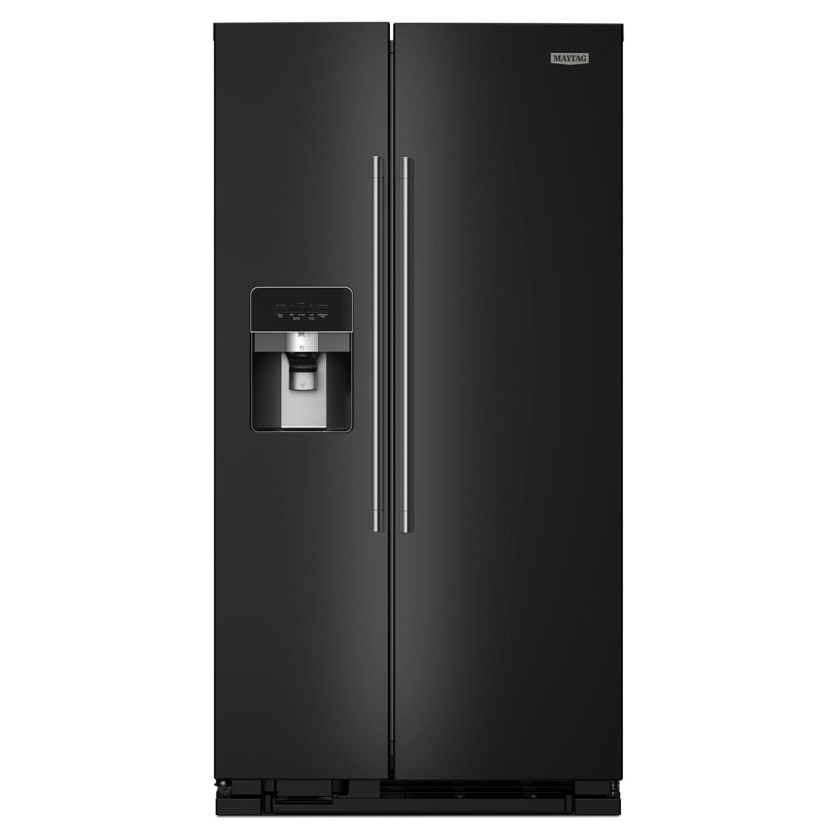 36-Inch Wide Side-by-Side Refrigerator - 25 Cu. Ft. - Black