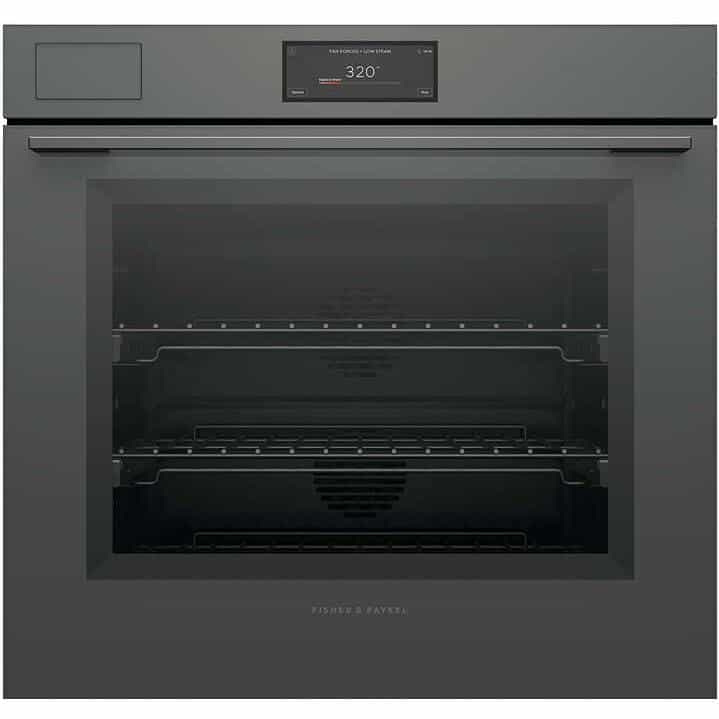 Fisher & Paykel OB30SMPSUG3 30” Minimal Grey Single Oven, 6.8" Touch Display, Steam Assist, Self-cleaning