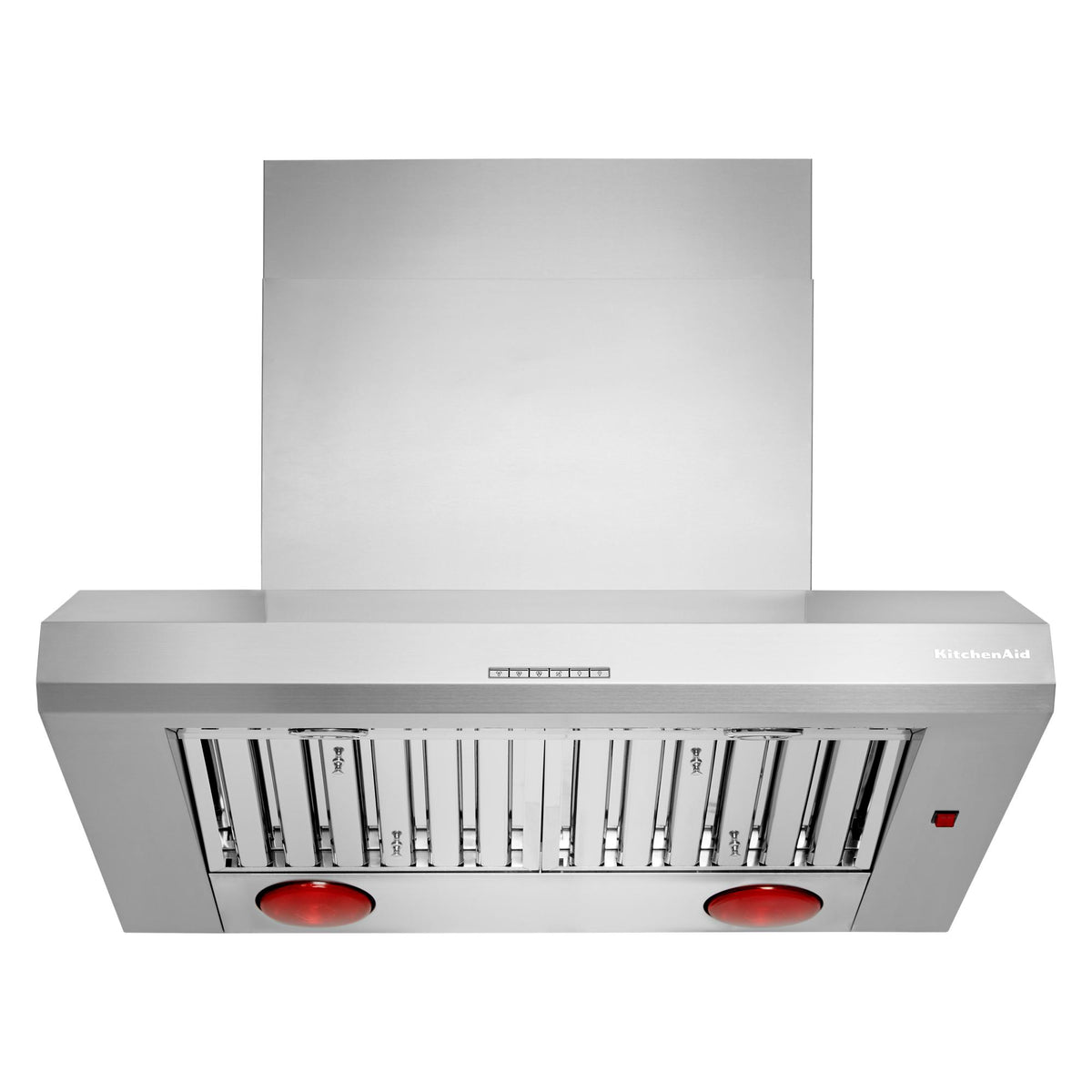 KitchenAid KVWC956KSS 36" Commercial-Style Wall-Mount Canopy Range Hood with Heat Lamps