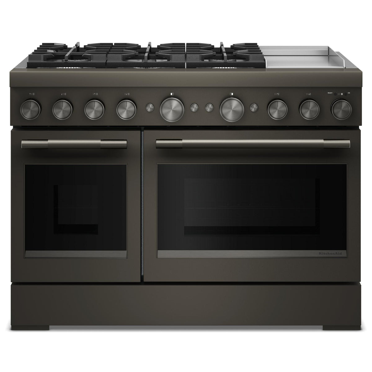 KitchenAid KFDD948SBE 48-Inch 6 Burner Commercial-Style Dual Fuel Range with Griddle